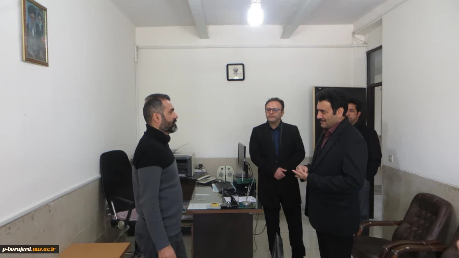 بازید میدانی سرپرست جدید دانشگاه ملی مهارت استان لرستان و همراهان از واحد های مختلف مرکز پسران بروجرد  3