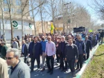 حضور کارکنان، اساتید و دانشجویان آموزشکده ملی مهارت پسران بروجرد در راهپیمایی پرشور روز قدس 2