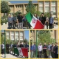 آیین روز پرچم و اهتزاز پرچم مقدس جمهوری اسلامی ایران در آغاز سال تحصیلی